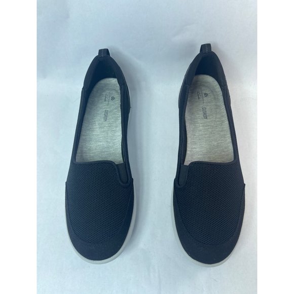 Clarks Adella Comfort Cushion Soft Cloud Steppers Flat Black size 11 - Picture 2 of 11
